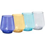 Blaue Glasserien & Gläsersets 350 ml spülmaschinenfest 4-teilig 