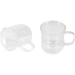 Bergner - Set mit 2 Gläsern à 230 ml, doppelwandig - Borosilikat - Für Kaffee- und Teeliebhaber - Leicht zu waschen - Mikrowellen- und spülmaschinenfest