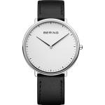 Silberne Bering Time Armbanduhren mit Saphir mit Saphirglas-Uhrenglas 
