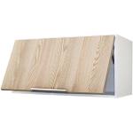 Reduzierte Küchenhängeschränke & Wrasenschränke strukturiert aus Eschenholz mit Schublade Breite 0-50cm, Höhe 0-50cm, Tiefe 50-100cm 