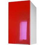 Rote Küchenhängeschränke & Wrasenschränke strukturiert aus Melamin mit Schublade Breite 0-50cm, Höhe 50-100cm, Tiefe 0-50cm 