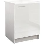 Weiße Küchenunterschränke mit Schubladen aus Melamin mit Schublade Breite 50-100cm, Höhe 50-100cm, Tiefe 50-100cm 