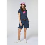 Blaue Polo Sylt Nachhaltige Chino-Shorts mit Reißverschluss aus Baumwolle für Damen Größe S für den für den Sommer 