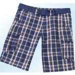Marineblaue bader Cargo-Shorts mit Gürtel mit Klettverschluss aus Baumwolle für Herren Größe XL 