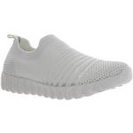Weiße Bernie Mev Slip-on Sneaker ohne Verschluss aus Stoff für Damen Größe 42 
