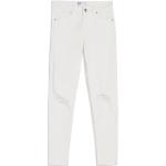 Weiße Ripped Jeans & Zerrissene Jeans mit Reißverschluss aus Denim für Damen Größe M 