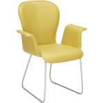 Gelbe Unifarbene Bert Plantagie Armlehnstühle aus Leder Breite 50-100cm, Höhe 50-100cm, Tiefe 50-100cm 