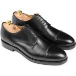 Schwarze Business Berwick Derby Schuhe in Breitweite aus Leder Größe 41 