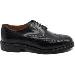 Reduzierte Schwarze Business Berwick Derby Schuhe mit Schnürsenkel in Normalweite aus Leder für Herren Größe 40 