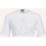 Reduzierte Weiße Kurzärmelige BERWIN & WOLFF Transparente Blusen & durchsichtige Blusen durchsichtig aus Baumwolle für Damen Größe S 