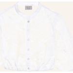 Reduzierte Weiße Kurzärmelige BERWIN & WOLFF Festliche Blusen aus Spitze für Damen Größe XS 