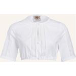 Reduzierte Weiße Kurzärmelige BERWIN & WOLFF Festliche Blusen aus Baumwolle für Damen Größe XS 