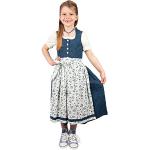 Blaue Blumenmuster BERWIN & WOLFF Kinderfestkleider für Mädchen Größe 116 