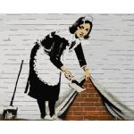 Reduziertes Banksy Malen nach Zahlen 