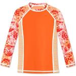 Orange Langärmelige Longsleeves für Kinder & Kinderlangarmshirts aus Polyester für Mädchen 