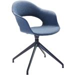 Reduzierte Blaue Best Möbel Drehsessel aus Stahl schmutzabweisend Breite 50-100cm, Höhe 50-100cm, Tiefe 50-100cm 