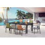 Anthrazitfarbene Mediterrane Best Möbel Gartenstühle Metall aus Polyrattan rostfrei Breite 50-100cm, Höhe 0-50cm, Tiefe 50-100cm 4-teilig 