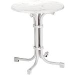 Weiße Best Möbel Boulevard Runde Runde Tische 60 cm aus Stahl klappbar Breite 50-100cm, Höhe 50-100cm, Tiefe 50-100cm 