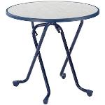 Blaue Best Möbel Primo Runde Runde Tische 80 cm klappbar Breite 50-100cm, Höhe 50-100cm, Tiefe 50-100cm 
