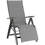 Anthrazitfarbene Best Möbel Gartenstühle & Balkonstühle aus Aluminium mit verstellbarer Rückenlehne 