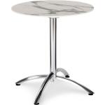 Silberne Best Möbel Runde Klapptische  & Falttische 70 cm aus Aluminium ausziehbar Breite 50-100cm, Höhe 50-100cm, Tiefe 50-100cm 