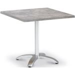Silberne Best Möbel Maestro Rechteckige Gartentische mit Schirmloch aus Aluminium ausziehbar Breite 50-100cm, Höhe 50-100cm, Tiefe 50-100cm 