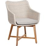 Alabasterfarbene Moderne Best Möbel Teakholz-Gartenstühle aus Teakholz mit Armlehne Breite 50-100cm, Höhe 0-50cm, Tiefe 50-100cm 