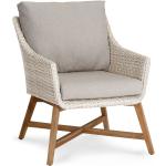 Alabasterfarbene Moderne Best Möbel Lounge Sessel aus Teakholz Breite 50-100cm, Höhe 50-100cm, Tiefe 50-100cm 