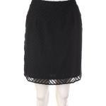 Best Mountain Skirt Mini Zig Zag Pattern L black Plumetis NEW