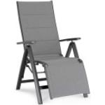 Reduzierte Graue Best Möbel Relaxliegen & Saunaliegen aus Aluminium mit verstellbarer Rückenlehne Breite 50-100cm, Höhe 100-150cm, Tiefe 50-100cm 