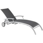 Silberne Best Möbel Rollliegen aus Aluminium Breite 0-50cm, Höhe 0-50cm, Tiefe 0-50cm 