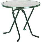 Grüne Best Möbel Runde Runde Gartentische 80 cm aus Stahl wetterfest 