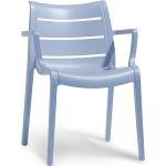 Hellblaue Best Möbel Gartenstühle & Balkonstühle aus Polyrattan stapelbar Breite 50-100cm, Höhe 50-100cm, Tiefe 50-100cm 