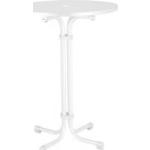 Weiße Best Freizeitmöbel Runde Runde Tische 80 cm klappbar Höhe 100-150cm 