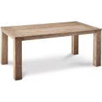 Beige Best Möbel Rechteckige Teakholz-Gartentische aus Teakholz ausziehbar Breite 150-200cm, Höhe 50-100cm, Tiefe 50-100cm 
