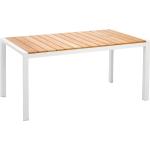 Weiße Moderne Best Möbel Rechteckige Teakholz-Gartentische aus Teakholz rostfrei Breite 150-200cm, Höhe 150-200cm, Tiefe 50-100cm 