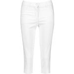 Weiße Gerry Weber Best4me Bio Capri-Jeans aus Baumwolle maschinenwaschbar für Damen Größe S 