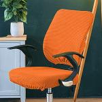 Orange Bürostuhlhussen aus Polyester 