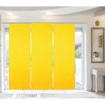 Gelbe Unifarbene Schiebegardinen & Schiebevorhänge matt aus Polyester blickdicht 