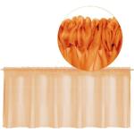 Bestgoodies Vorhang, Stangendurchzug (1 Stück), Bistrogardine mit Stangendurchzug, Transparente Küchengardine, in vielen Farben und Größen, orange