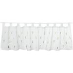 Weiße Bestickte TCHIBO Scheibengardinen & Küchengardinen aus Polyester Breite 150-200cm, Höhe 150-200cm, Tiefe 0-50cm 