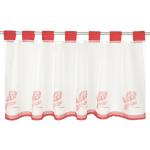 Rosa Unifarbene Scheibengardinen & Küchengardinen aus Textil transparent 