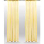 Gelbe Moderne Schiebegardinen & Schiebevorhänge aus Stoff transparent 2-teilig 