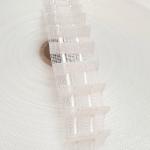 100m Rolle Kräuselband A 25mm breit Weiß Gardinenband 