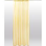 Gelbe Unifarbene Fertiggardinen strukturiert aus Polyester transparent 