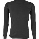 Schwarze Langärmelige Langarm-Unterhemden aus Polyester maschinenwaschbar für Herren Größe XL für den für den Winter 