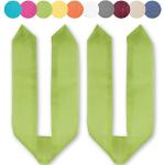 Olivgrüne Raffhalter aus Polyester transparent 2-teilig 
