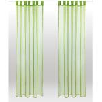 Olivgrüne Moderne Schlaufenschals & Ösenschals aus Voile transparent 2-teilig 