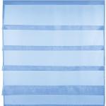 Blaue Moderne Scheibengardinen & Küchengardinen aus Voile transparent 