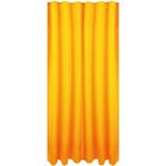 Orange Motiv Gardinen mit Kräuselband strukturiert aus Polyester blickdicht 